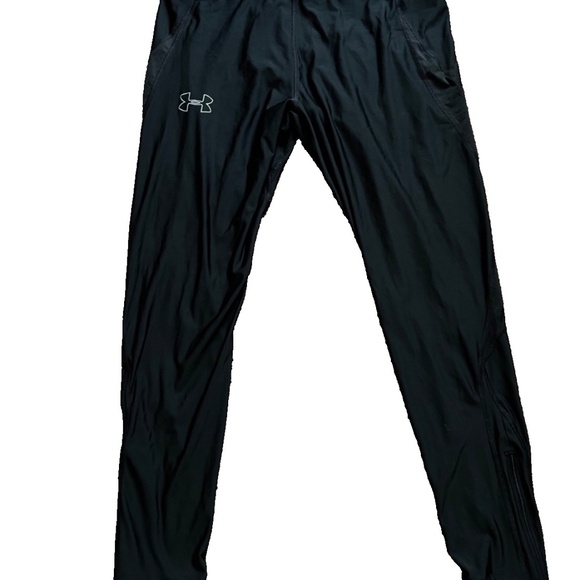 NWT Under Armour Heatgear Compression Pants Mens XL Green Drawstring Grip Ankle - Picture 1 of 12